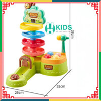 Đồ chơi dạy dỗ sớm đazinăng có bắn bóng tính điểm tham gia đường trượt và đập chuột X KIDS cho bé từ 6 tháng - 4 tuổi (h