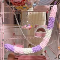 Đồ chơi dây thừng leo trèo treo lồng cho Sóc bay, Hamster, Sóc Bông, Sóc Đất...