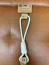 Đồ chơi dây thừng thắt vòng 2 đầu kèm nút gỗ cho chó