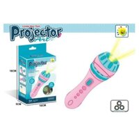 Đồ chơi Đèn pin chiếu hình 3D cho bé 3 tấm chiếu 24 hình, đèn pin