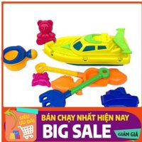 Đồ Chơi Đi Biển Cano Xúc Cát Bằng Nhựa Long Thủy