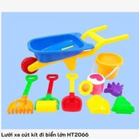 Đồ chơi đi biển cho bé - lưới xe cút kít đi biển - xe rùa - xô xúc cát - xe đẩy đi biển LT 0668- có sẵn