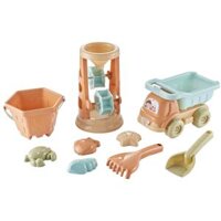 Đồ chơi đi biển guồng quay cát, xe tải chở cát kèm dụng cụ 9 pcs JS060292 C2305