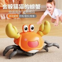 Đồ chơi điện trẻ em nổi tiếng trên mạng tự động cảm ứng thoát cua mô phỏng Câu lạc bộ bò sát Nam Nữ quà Tết