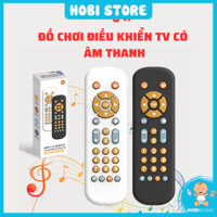 đồ chơi điều khiển TV từ xa phát âm thanh Hobi Store, đồ chơi cho bé có âm thanh an toàn
