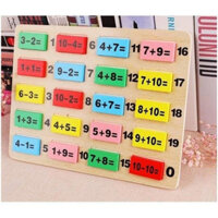 Đồ chơi Domino toán học bằng gỗ 110 chi tiết [Đồ chơi rút gỗ - Ghép hình - Bộ xếp hình cho bé]- GIÚP BÉ HỌC TOÁN TỐT HƠN