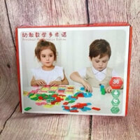 Đồ chơi Domino xếp hình toán học, đồ chơi gỗ giúp bé phát triển tư duy sớm