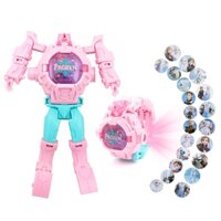 Đồ chơi đồng hồ biến hình siêu nhân robot trẻ em cho bé có đèn ZL8525 - robot biến hình