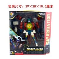 Đồ chơi động vật biến dạng hoài cổ trong nước Robot Beastman Đồng hồ báo thức Sóc Siêu chiến binh bw Hàng có sẵn