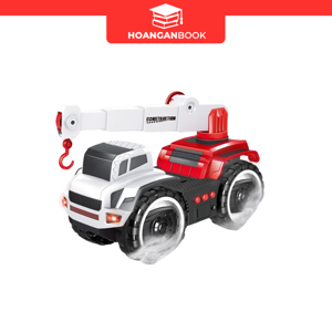 Đồ chơi Duka - Xe Cần Cẩu - No. 806035 - Xe Kỹ Thuật Công Trình có nhạc, đèn - 38 x 20 x 15 cm