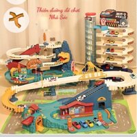 Đồ chơi đường đua cao tốc,hầm khủng Long,gara oto