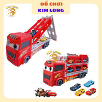 ĐỒ CHƠI ĐƯỜNG ĐUA ĐƯỜNG RAY XE Ô TÔ XE TẢI XE HƠI MC QUEEN 3 TẦNG KÈM 6 XE NHỰA DÀI 165CM GẤP GỌN QUÀ TẶNG BÉ TRAI Y ẢNH