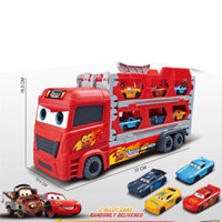 Đồ Chơi Đường Đua Xe MC Queen 3 tầng Kết Hợp Đường Ray Dài 1m65, Tặng kèm 6 xe hợp kim