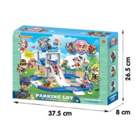 Đồ chơi Đường ray lắp ráp cầu tuột xe chó cứu hộ Paw Patrol nhựa tốt