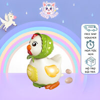 Đồ chơi gà đẻ trứng, vịt đẻ trứng Funky Town phát nhạc, phát sáng vui nhộn cho bé