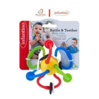 Đồ chơi gặm nướu Infantino Bendy Tubes xúc xắc cho bé sơ sinh - Monnie Kids