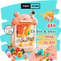 Đồ chơi gắp thú bông mini có nhạc đèn, đồ chơi gắp gấu cho bé