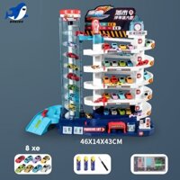 Đồ chơi gara ô tô 5 tầng  (parking lot) có kèm  nhạc và ô tô sắc màu