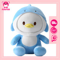 Đồ Chơi Gấu Bông Chim Cánh Cụt, Chim Cánh Cụt Nhồi Bông Pororo PONPON Màu Xanh Dễ Thương - 30 cm