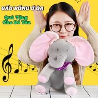 Đồ Chơi Gấu Bông Chú Vui Con Ú Òa Trốn Tìm Vui Nhộn Có Hát Nhạc, Úp Tai Cho Bé