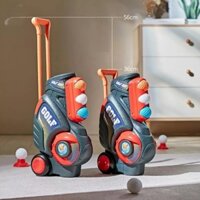 Đồ chơi gậy đánh golf,Bộ đồ chơi gậy đánh golf mini cho bé vui chơi vận động kèm túi xách có bánh xe dễ di chuyển