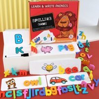 Đồ Chơi Ghép Chữ Tiếng Anh - Spelling Game Thông Minh, Bộ Đồ Chơi Gỗ Học Chữ Cái Tiếng Anh Giúp Bé Tập Đọc