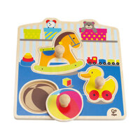 Đồ Chơi Ghép hình Hape My Toys Knob Puzzle cho bé 12m+