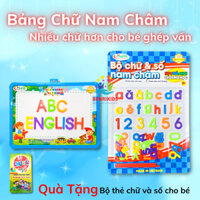 Đồ Chơi Ghép Hình Nam Châm Bằng Gỗ,Hộp Ghép Tranh Kèm Bảng 2 Mặt Và Bút Tự Xóa Cho Bé Sáng Tạo