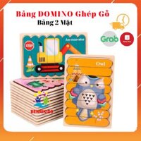 Đồ Chơi Ghép Hình Pluzzle Bộ Xếp Hình Domino Bằng Gỗ 2 Mặt Mỗi Tranh Xếp Được 2 Hình Khác Nhau Thương Hiệu Benrikids Cho Bé Phát Triển Trí Não Rèn Sự Khéo Léo