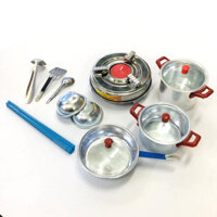 Đồ Chơi Giá Rẻ - Bộ Đồ Chơi  Nấu Ăn Như Thật Bằng Nhôm Bộ Nhỏ