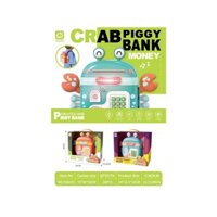 ĐỒ CHƠI GIÁ RẺ- Két sắt mini sử dụng dấu vân tay hình cua hộp tiền tiết kiệm cho bé