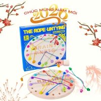 Đồ chơi giải đố gỡ nút dây xoắn, board game rèn luyện tư duy IQ, giải trí vui nhộn dành cho cả gia đình cùng chơi, ROPE BREAKING GAME- DG401