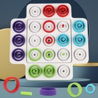 Đồ chơi giải trí, broad game, tương tác cha mẹ và bạn bè với trẻ bàn cờ thi đấu màu sắc 2 trong 1 vui nhộn gay cấn