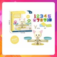 Đồ chơi giáo dục-Bộ đồ chơi cân bằng toán học hình Cún Con