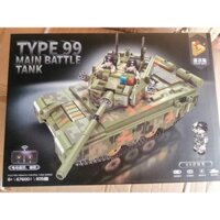 đồ chơi giáo dục Lắp ráp Mô hình xe tăng Panlos 676001 Type 99 Main battle Tank ( với điều khiển từ xa )