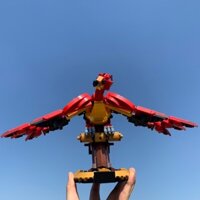 đồ chơi giáo dục Lắp ráp Mô hình Harry Potter Fawkes Dumbledore's Phoenix 99917 Compatible 76394 Phoenix