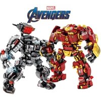 Đồ chơi giáo dục Lắp Ráp mô hình Marvel Heroes Iron Man Mech Anti-Hulk Mech Stark Industry Figures  76013 76015 LW2018