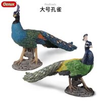 Đồ chơi giáo dục mô hình chim công lớn mô phỏng, chim công xanh, chim công xanh cho trẻ em