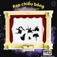 [Đồ Chơi Giáo Dục] Rạp Múa Rối Bóng Rừng Cổ Tích + full phụ kiện + tuỳ chọn 2 kích thước khung rạp