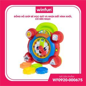 Đồ chơi giáo dục sớm cho bé – Đồng hồ giúp bé học giờ và nhận biết hình khối có nhạc Winfun 0675