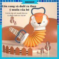 Đồ chơi giáo dục sớm Đàn Accordion, đàn kéo tay hình sư tử và nai phát nhạc cho bé 0-3 tuổi ( tặng kèm pin)