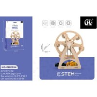 Đồ chơi giáo dục STEM bằng gỗ- Lắp ráp mô hình đu quay (kèm động cơ)