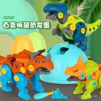 Đồ chơi giáo dục xếp hình vít cho trẻ em, công cụ lắp ráp DIY cho bé trai, lắp ráp khủng long cho trẻ nhỏ