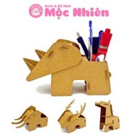 Đồ chơi giấy từ bìa carton cao cấp - Hộp bút để bàn giấy carton (Nhiều mẫu) - Hộp đựng bút Magix