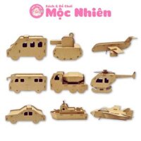 Đồ chơi giấy từ bìa carton cao cấp - Mô hình lắp ráp phương tiện giao thông (Nhiều mẫu) - MAGIX