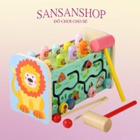 Đồ chơi gỗ - Đập chuột kết hợp đàn Xylophone cho bé