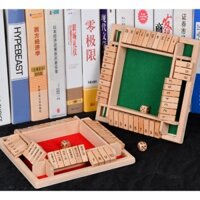 Đồ Chơi Gỗ - Đồ Chơi Domino Xúc Sắc Bằng Gỗ Vui Nhộn Cho Người Lớn Và Trẻ Em, Lật Đật 4 Mặt