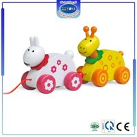 Đồ chôi gỗ Đôi bạn Hươu Thỏ | Winwintoys 69252 | Phân biệt màu sắc và tăng cường vận động | Đạt tiêu chuẩn CE và CR