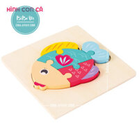 Đồ chơi gỗ ghép hình - Hình con cá