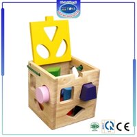 Đồ chơi gỗ Giỏ thả 12 khối | Winwintoys 62022 | Phát triển trí tuệ và hình học cơ bản | Đạt tiêu chuẩn CE và TCVN